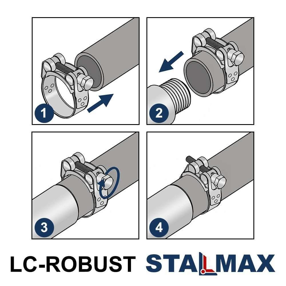 Хомут силовой STALMAX LC-ROBUST 17-19мм 18x0,6мм | купить в Snabline