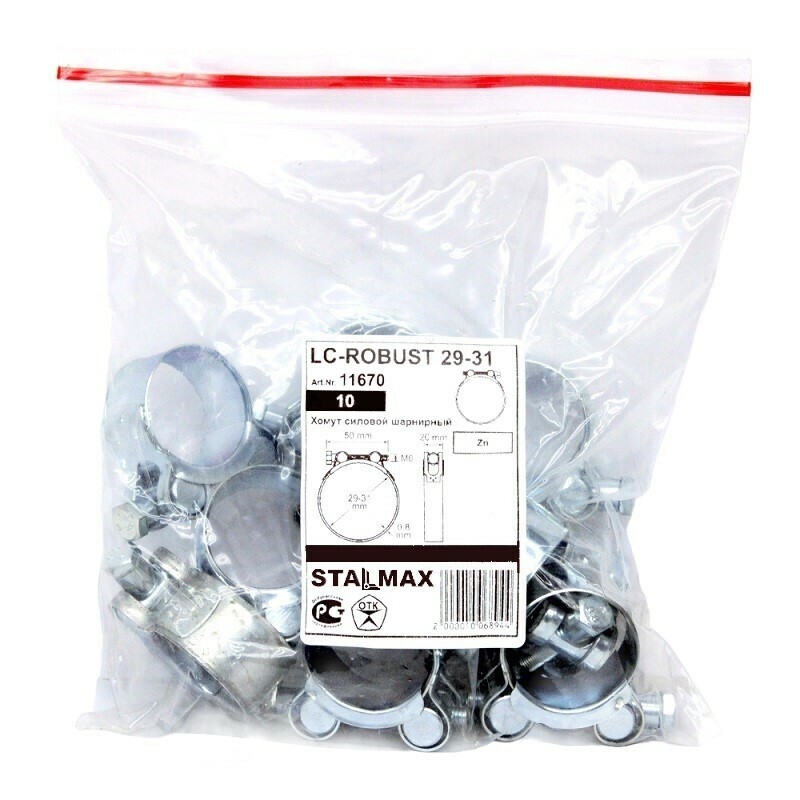 Хомут силовой STALMAX LC-ROBUST 17-19мм 18x0,6мм | купить в Snabline