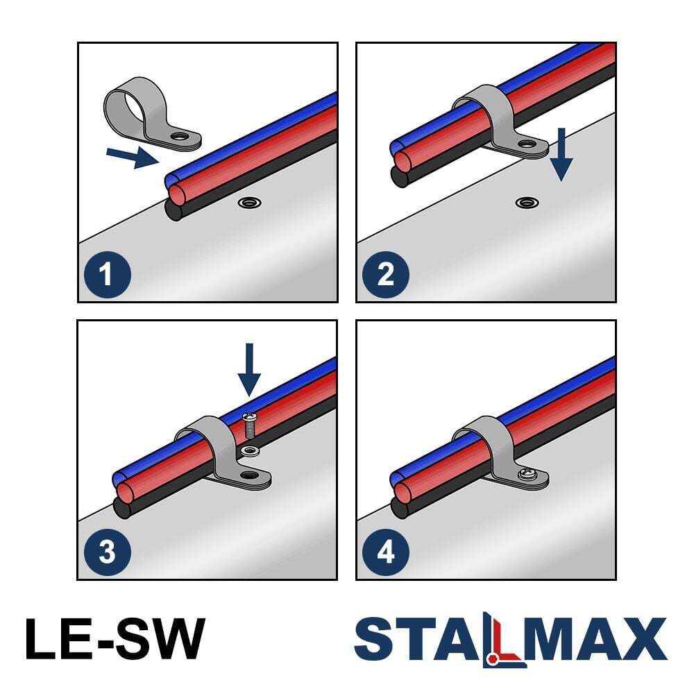 Клипса для крепления кабеля STALMAX LE-SW 6мм купить в Snabline