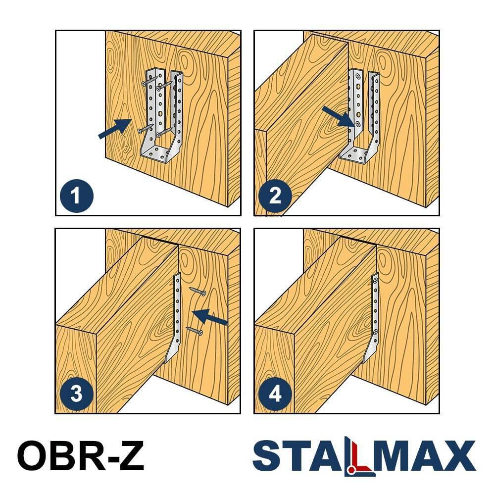 Опора бруса STALMAX OBR-Z закрытая