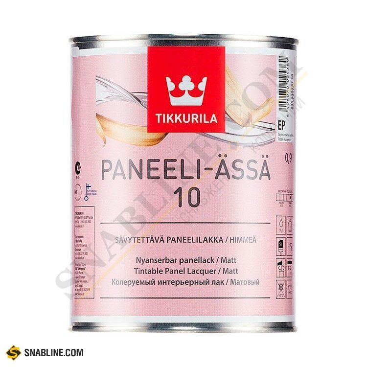 Лак для стен и потолков TIKKURILA Panelli-Assa 10 матовый