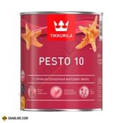 Краска алкидная TIKKURILA Pesto 10 A универсальная матовая (белый)