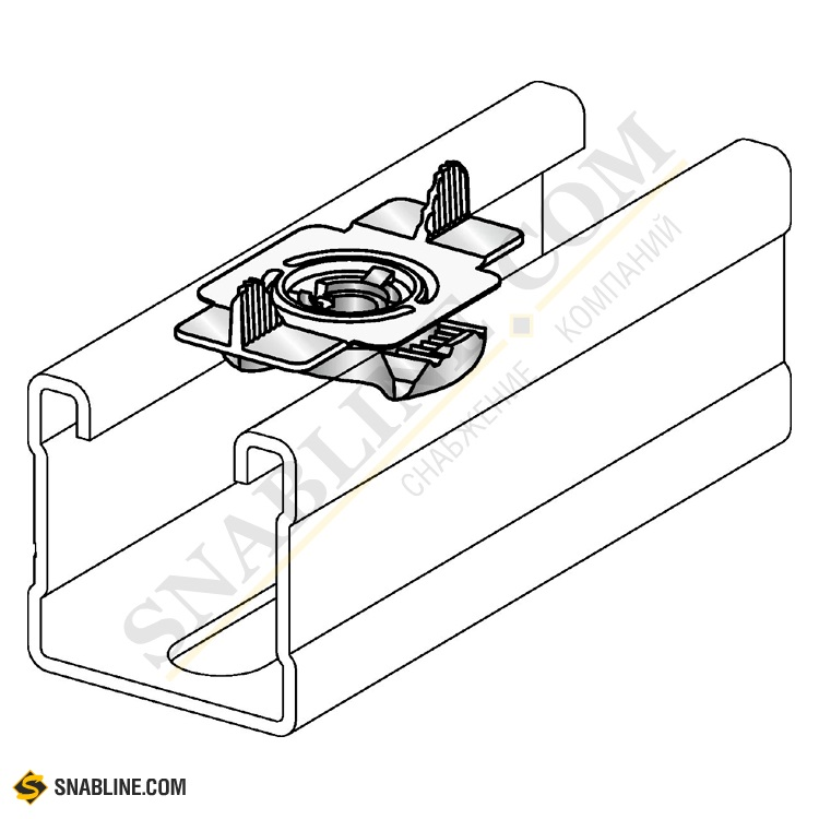 Гайка монтажная Hilti MQM-M12-F потайная