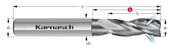 Твердосплавная концевая особо длинная фреза KARNASCH CVD с неравномерным шагом зубьев и уголовым радиусом для высокоскоростной обработки