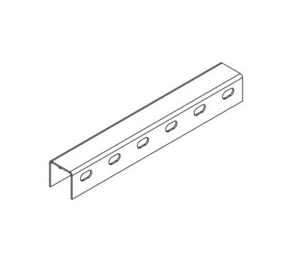 Профиль монтажный U-образный MS 5050 U2S