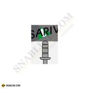 Заклепка вытяжная многозажимная Sariv St/St стандартный бортик