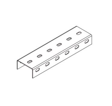 Профиль монтажный U-образный MS 8040 U3S