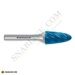 Борфреза Karnasch RBF HP-9-INOX-CUT Blue-Tec форма F парабола с закругленной головкой паяная